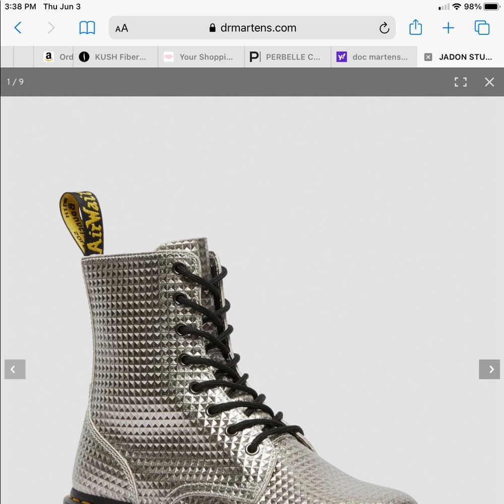 SOLD‼️DOC MARTENS JADON STUD LEATHER PLATFORM BOOT - Picture 6 of 16
